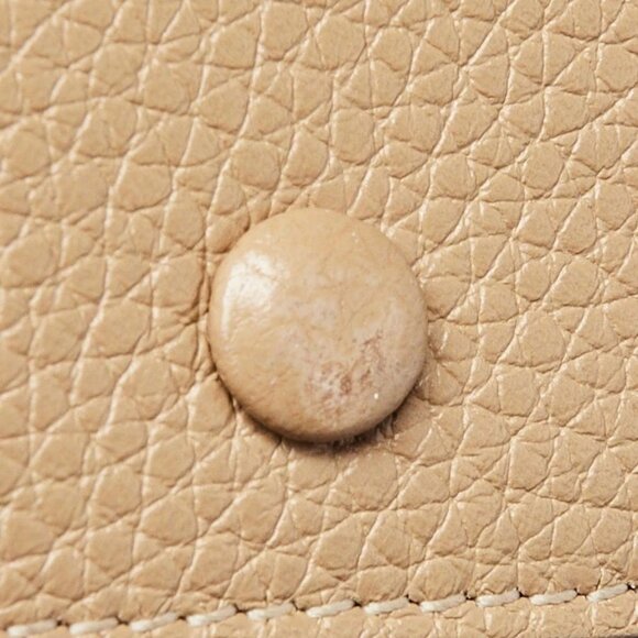 Celine Beige Drummed Leather Large Flap Multifunction Wallet - Picture 5 of 11